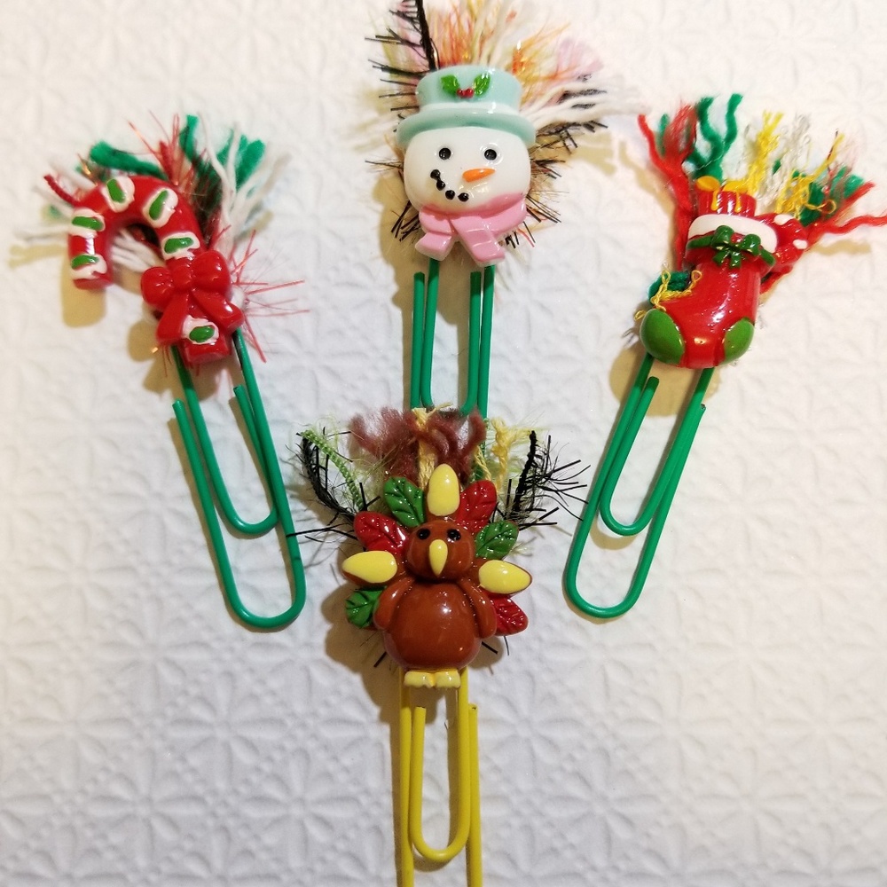 ThanksGiving & Christmas BookMarks * Set of 4
